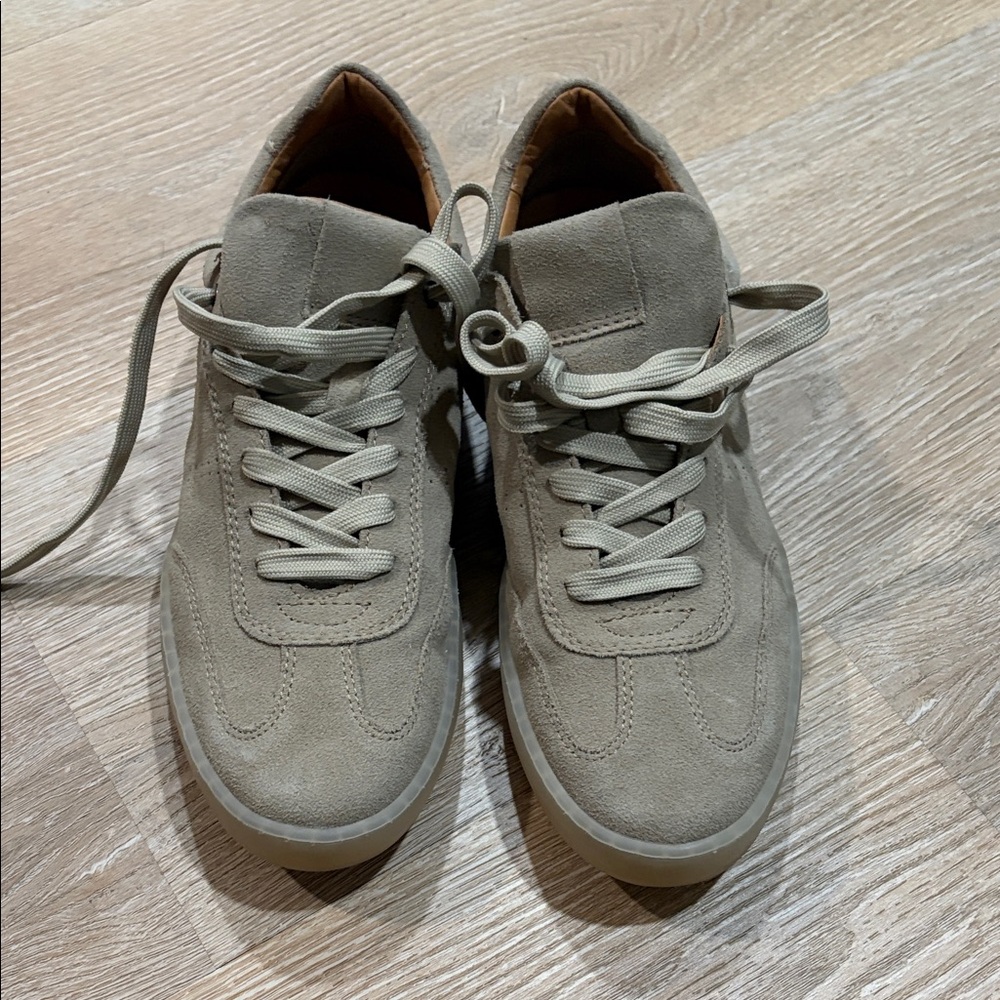 Men's Taupe Suede Sneakers